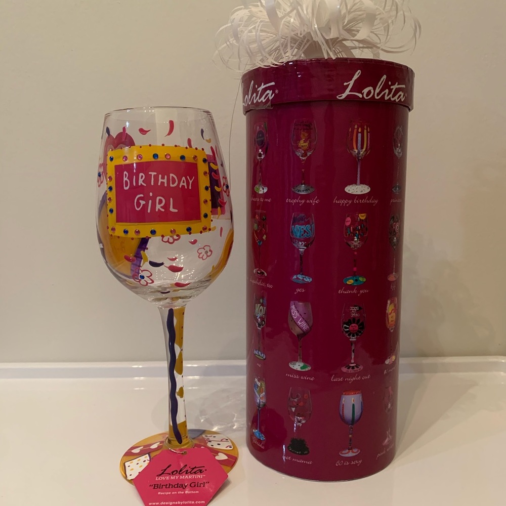Lolita “Birthday Girl” Wine Glass